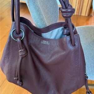 Vince Camuto Dark Burgundy Shoulder Bag